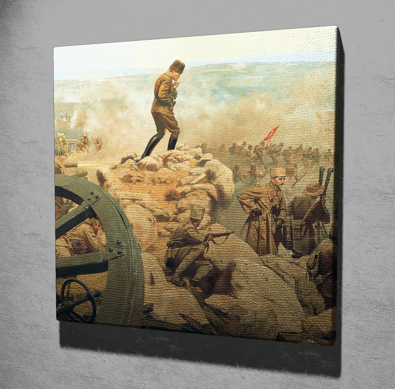 Atatürk ve Büyük Taarruz Kanvas Tablo