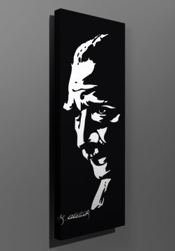 Atatürk Silüeti Kanvas Tablo