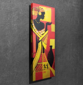 African Woman Kanvas Tablo