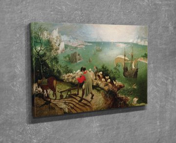 Landscape with the Fall of Icarus Kanvas Tablo
