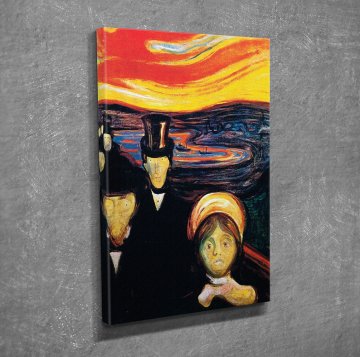 Edvard Munch ''Anxiety'' Kanvas Tablo
