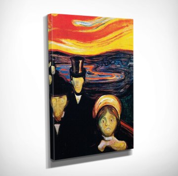 Edvard Munch ''Anxiety'' Kanvas Tablo