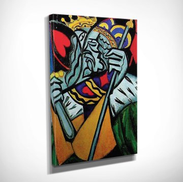 Simultaneous Representation of a King of Hearts Kanvas Tablo