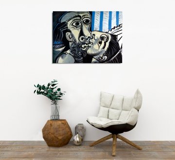 'The Kiss' Pablo Picasso Kanvas Tablo