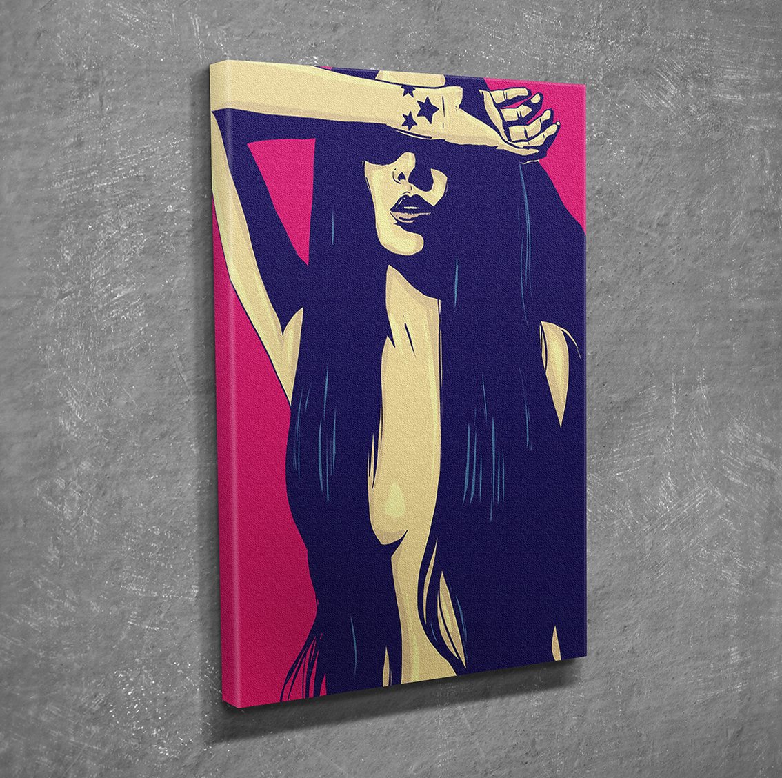 Pop Art Kadın Kanvas Tablo