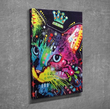 Pop Art Kedi Kanvas Tablo