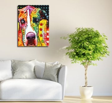 Pop Art Köpek Kanvas Tablo