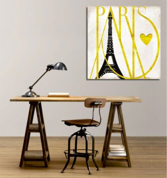 Paris ve Eiffel Kanvas Tablo