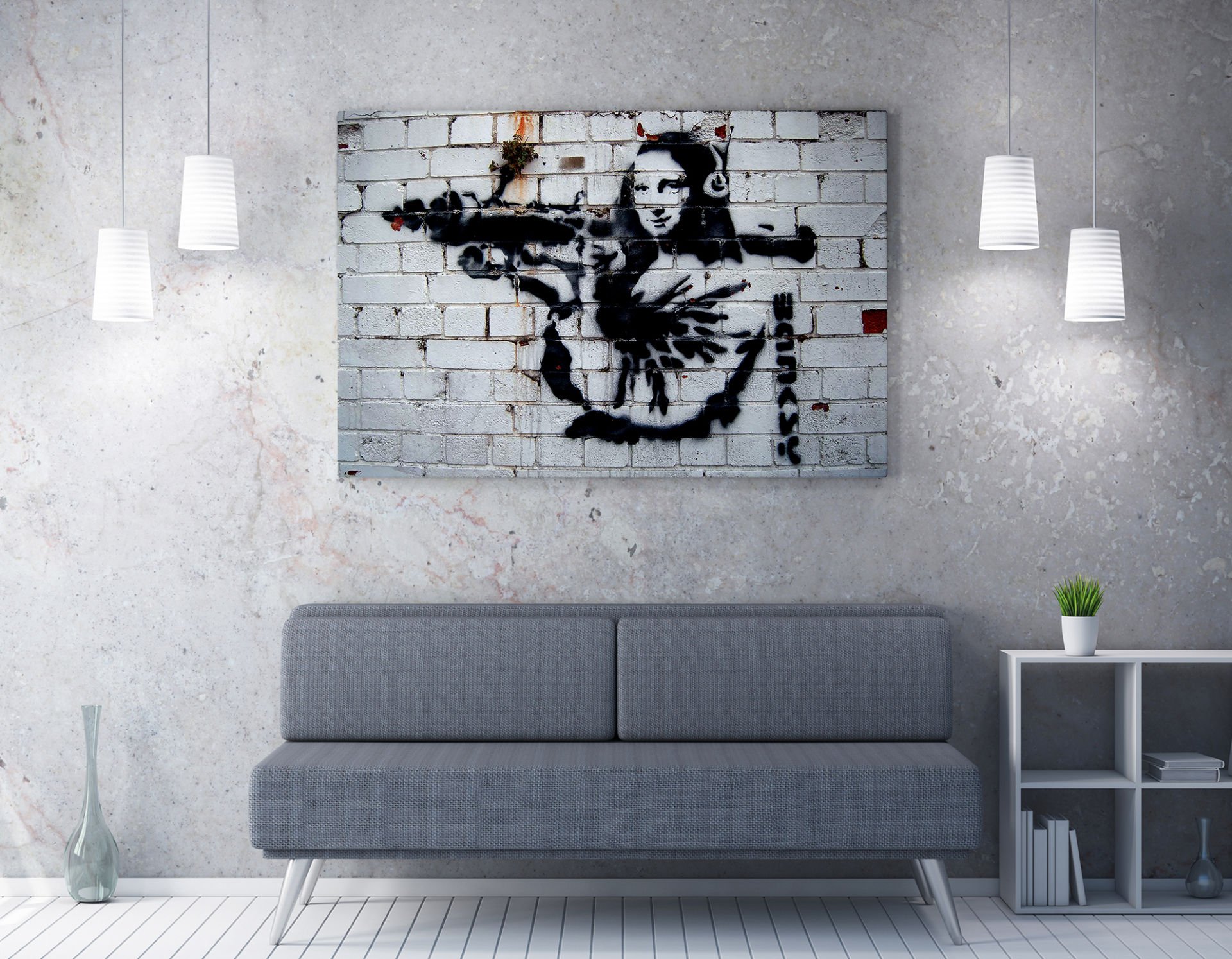 Mona Lisa Bazooka | Banksy