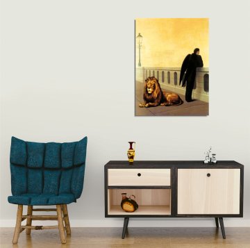 'Homesickness' Rene Magritte Kanvas Tablo