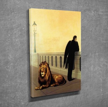 'Homesickness' Rene Magritte Kanvas Tablo