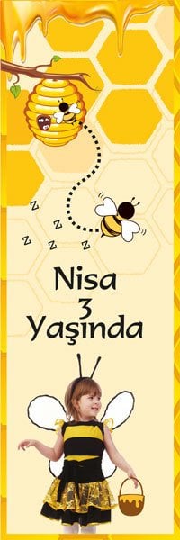 Arı Temalı Kişiye Özel Kitap Ayracı 6 Adet