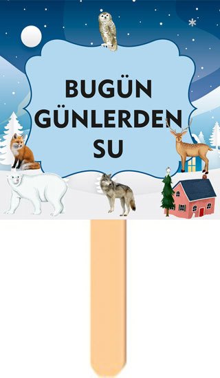 Kış Temalı Konuşma Balonu 4