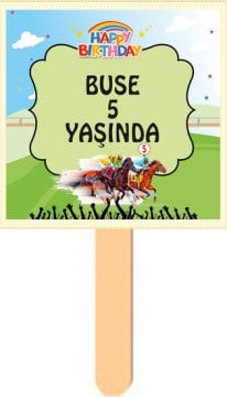 At Yarışı Jokey Temalı Konuşma Balonu 1