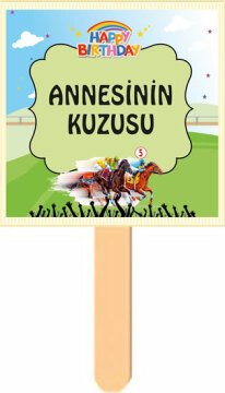 At Yarışı Jokey Temalı Konuşma Balonu 4