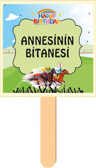 At Yarışı Jokey Temalı Konuşma Balonu 5