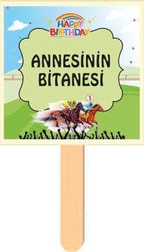 At Yarışı Jokey Temalı Konuşma Balonu 5