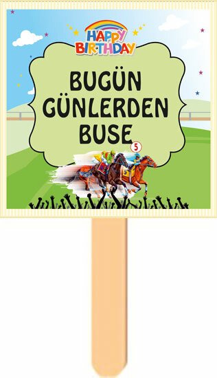 At Yarışı Jokey Temalı Konuşma Balonu 6