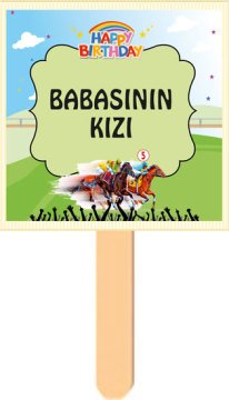 At Yarışı Jokey Temalı Konuşma Balonu 7