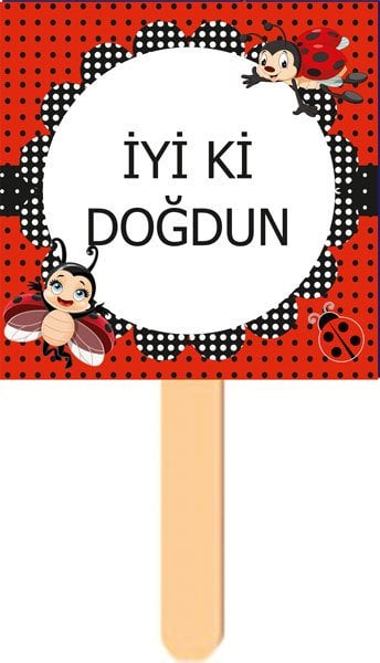 Uğur Böceği Temalı Konuşma Balonu 1