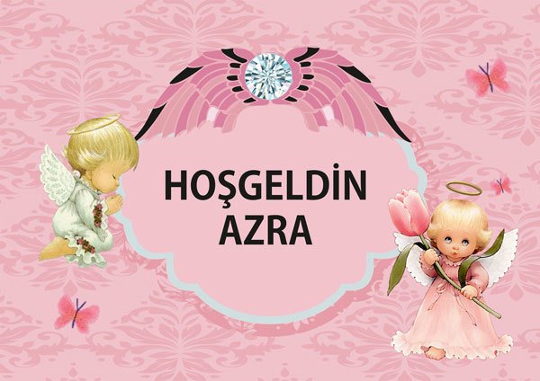 Melek Temalı Kişiye Özel Afiş