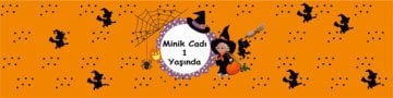 Minik Cadı Kişiye Özel Peçete Sargısı 6 Adet