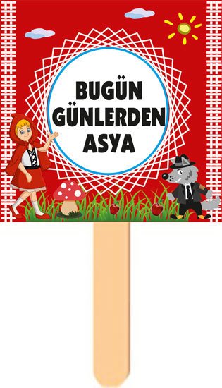 Kırmızı Başlıklı Kız Temalı Konuşma Balonu 4