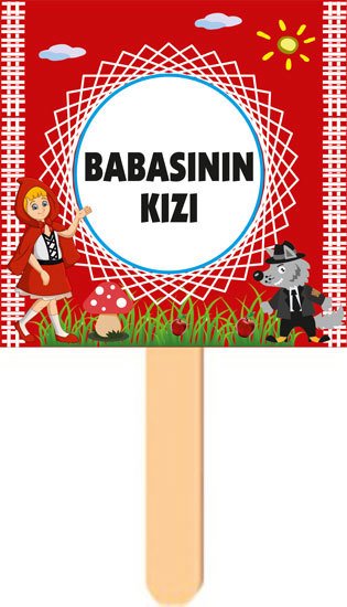 Kırmızı Başlıklı Kız Temalı Konuşma Balonu 6