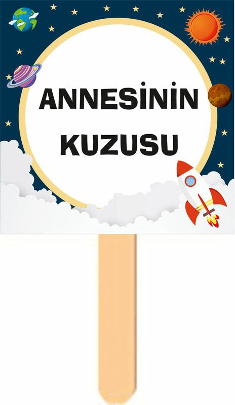 Uzay Temalı Konuşma Balonu 2