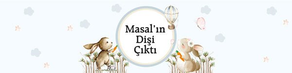 Tavşan Temalı Diş Buğdayı Kız Kişiye Özel Peçete Sargısı 6 Adet