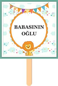 Sevimli Aslan Konuşma Balonu 4