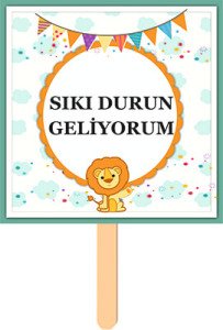 Sevimli Aslan Konuşma Balonu 3