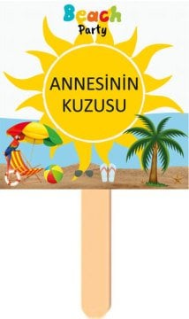 Beach Party Temalı Konuşma Balonu 2