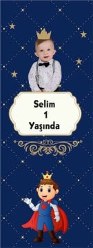 Prens 2 Temalı Kişiye Özel Kitap Ayracı 6 Adet