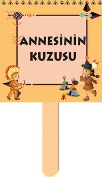 Kızılderili Temalı Konuşma Balonu 3