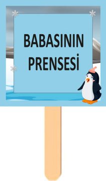 Penguen Temalı Konuşma Balonu 3