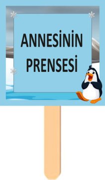 Penguen Temalı Konuşma Balonu 8