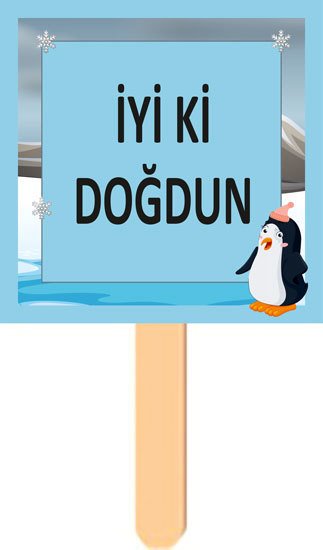 Penguen Temalı Konuşma Balonu 9