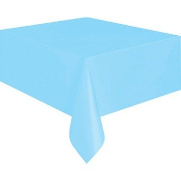 Mavi Plastik Masa Örtüsü