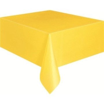 Sarı Plastik Masa Örtüsü