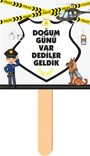 Polis Temalı Konuşma Balonu 1