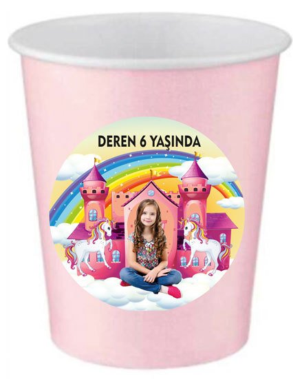 Unicorn Temalı Kişiye Özel Bardak 6 Adet