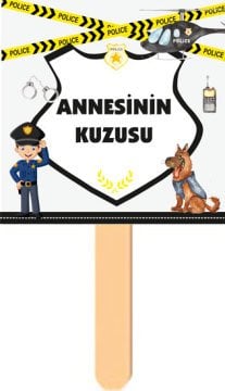 Polis Temalı Kişiye Özel Konuşma Balonu 8