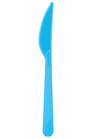 Mavi Plastik Bıçak 25 Adet