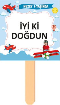 Pilot Temalı Kişiye Özel Konuşma Balonu 10