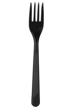 Siyah Plastik Çatal 25 Adet