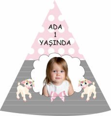 Kuzu 2 Temalı Kişiye Özel Şapka 6 Adet
