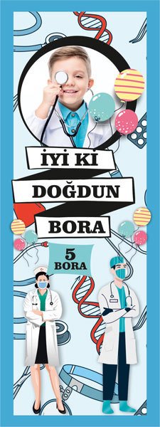 Doktor Temalı Kişiye Özel Kitap Ayracı 6 Adet