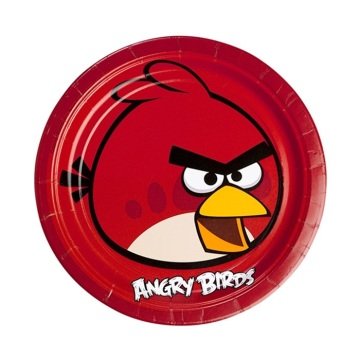 Angry Birds Temalı Tabak 8 Adet