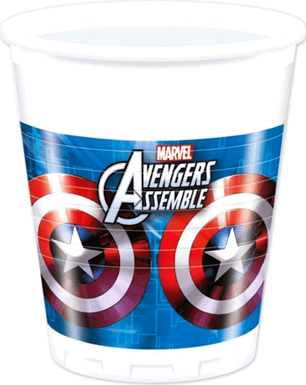 Avengers Temalı Bardak 8 Adet